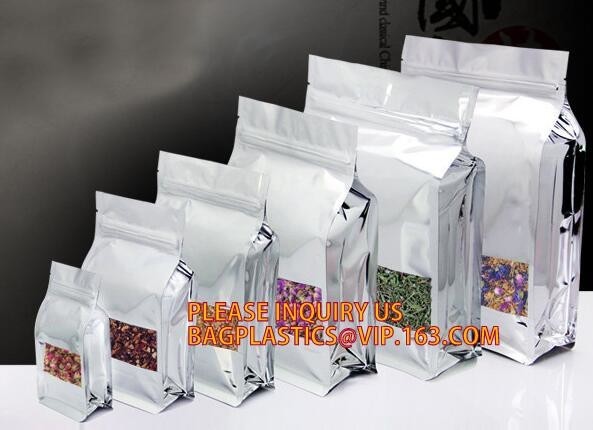  Reusable Stand up Zipper Pouch Aluminum Foil Bags, Square Bottom Coffee Packaging Bags With Valve,Coffee Packaging Bags Manufactures