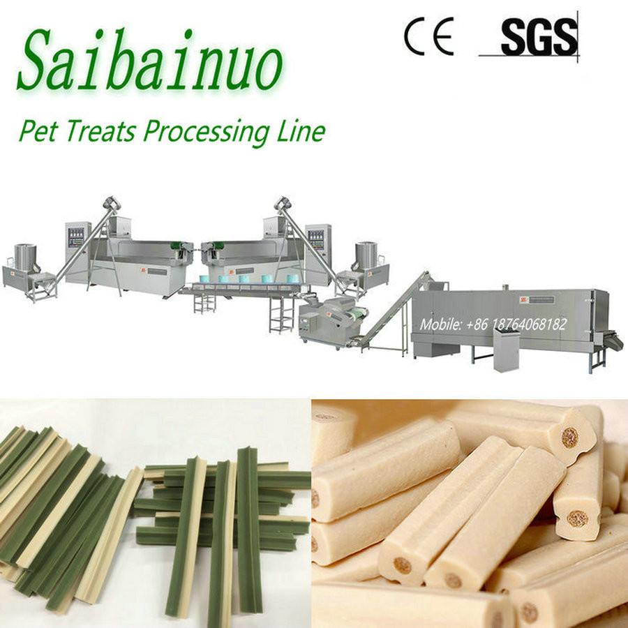  Fully Automatic Pet Chews Dog Treats Making Machinery /Pet Food Processing Line Manufactures