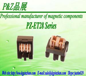  PZ-ET28-Series1.8~35mH Common Mode Choke Line Filter Common Mode Inductor Manufactures