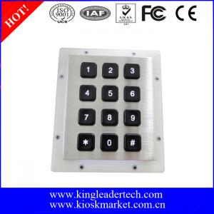  Stainless Steel Backlit 12 Key Numeric Keypad With Matrix 3x4 Manufactures