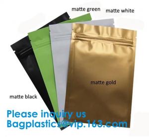  1 oz Matte white printing Loose Leaf Herbal Tea Packaging zip lock bag / Tea Leaf Bag,Herbal Child Proof Bag For Tobacco Manufactures