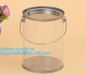  100ml pet clear plastic can,fruit candy tin container jars with aluminum lid,1 gallon clear paint can size bagease pack Manufactures