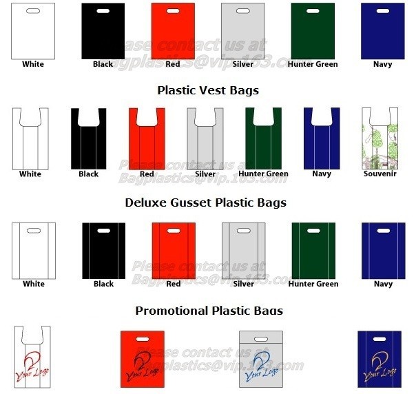  plastic garbage bag, t-shirt bag on roll, pe garbage bag, China HDPE T-shirt bags on roll Manufactures