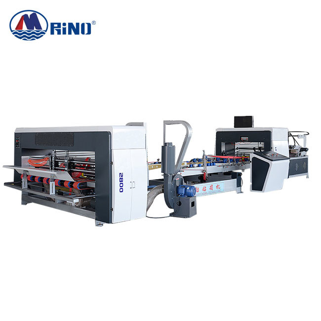  Corrugated Automatic Carton Folder Gluer Machine PLC Control Manufactures
