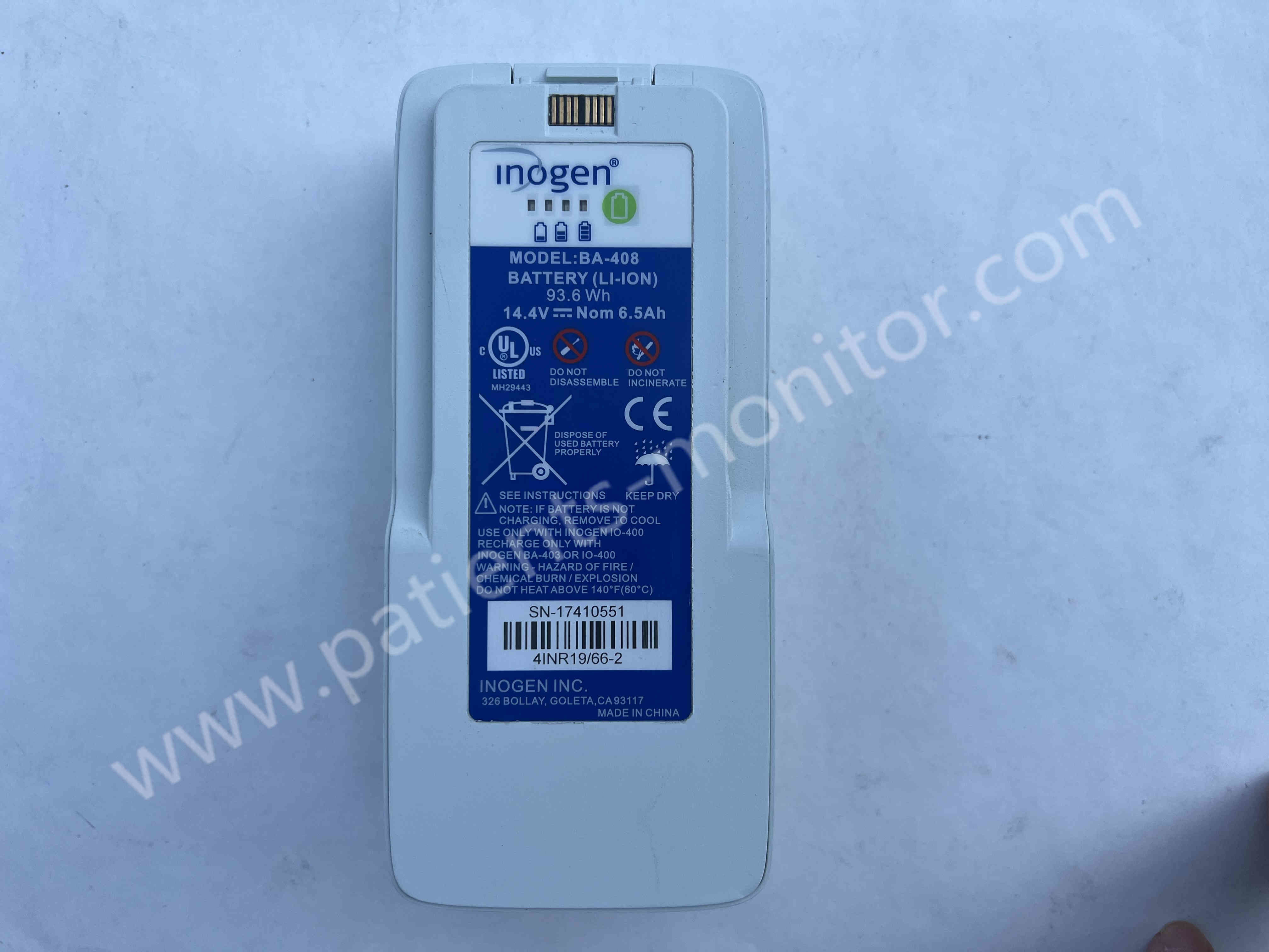  Inogen One G4 Oxygen Concentrator Li-ion Battery 14.4V 6.5Ah 93.6Wh Double BA-408 Medical Accessories Manufactures