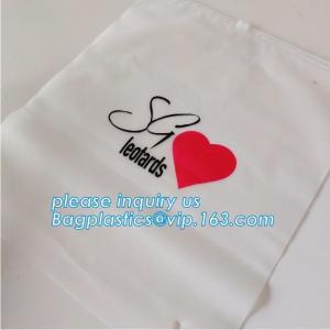  CPE Slider Zipper Bags Frosted Poly For Swimwear Clothes Packaging Manufactures