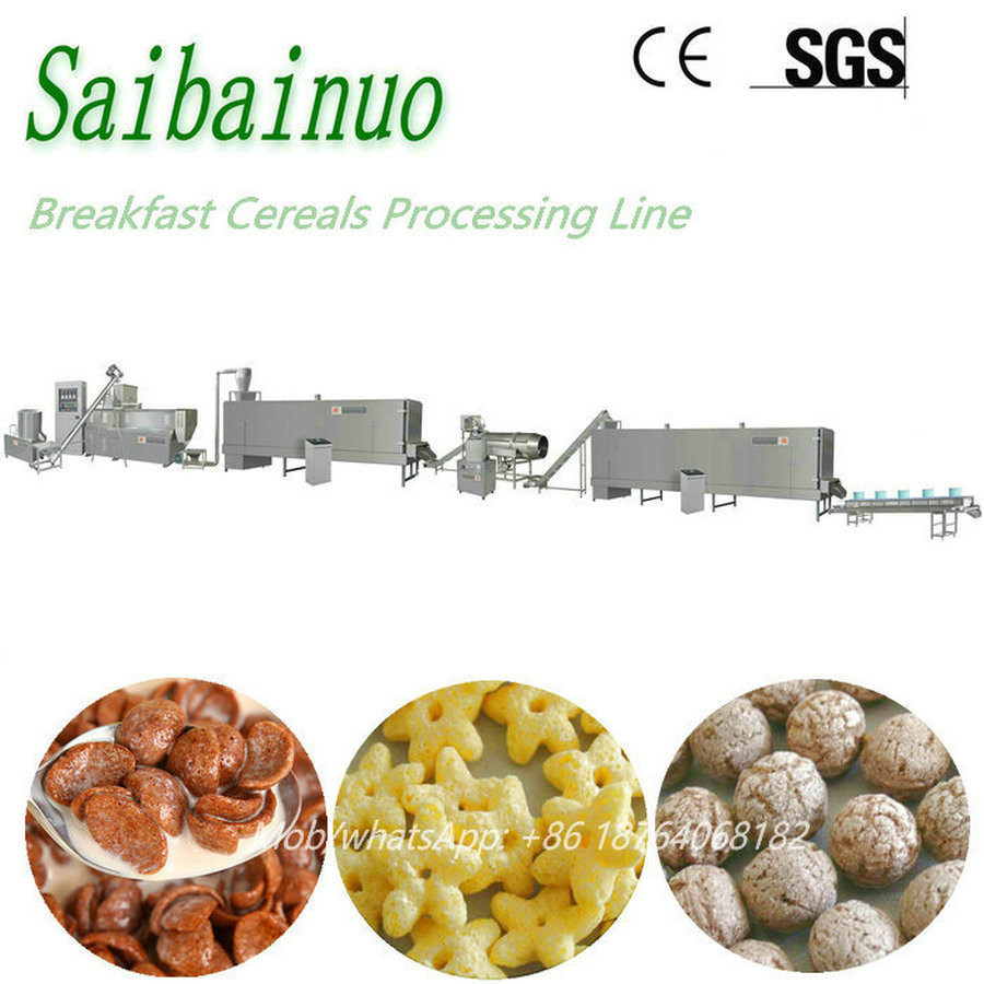  Hot Sale Corn Flakes Production Line Breakfast Cereal Making Machine Manufactures