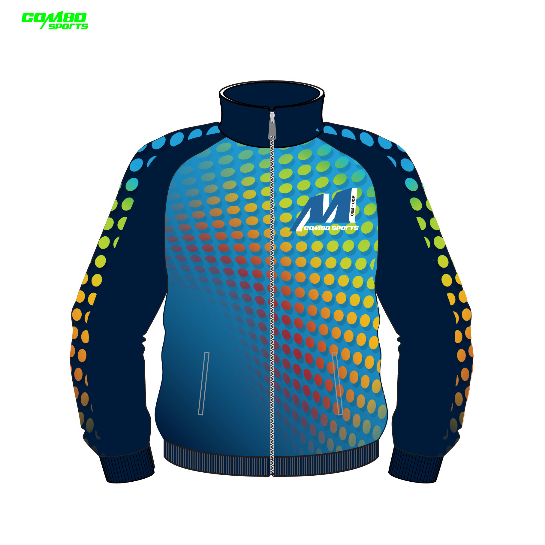  Winter Polyester Waterproof Sports Training Jacket For Men 4-14cm Size Manufactures