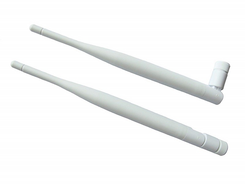  2.4GHz 2.4G router directional antenna , 5dBi Omni WiFi Booster Male Antenna White Color Manufactures