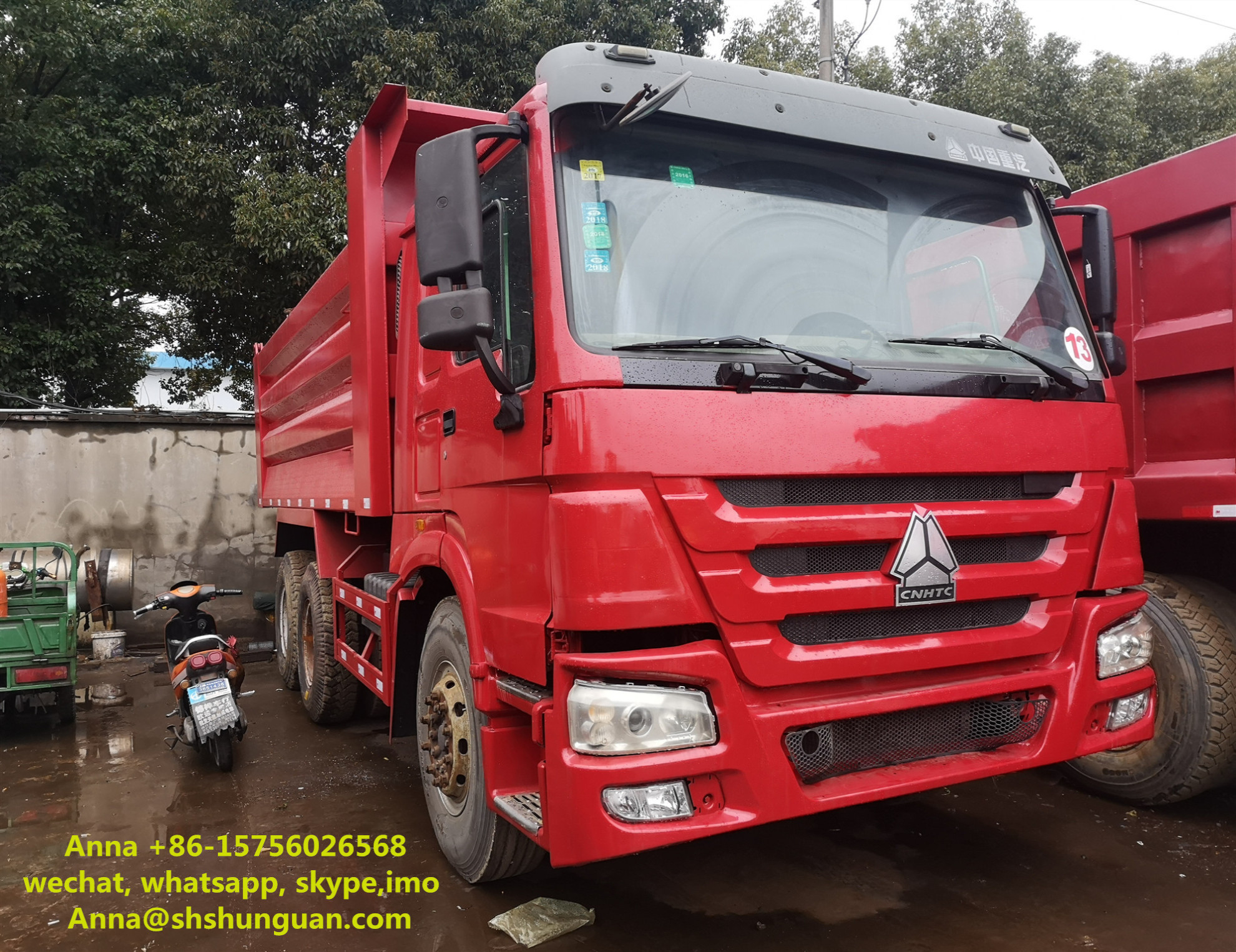  20 Cubic Meters Used Commercial Dump Trucks 375 Hp Horse Power CE Standard Manufactures