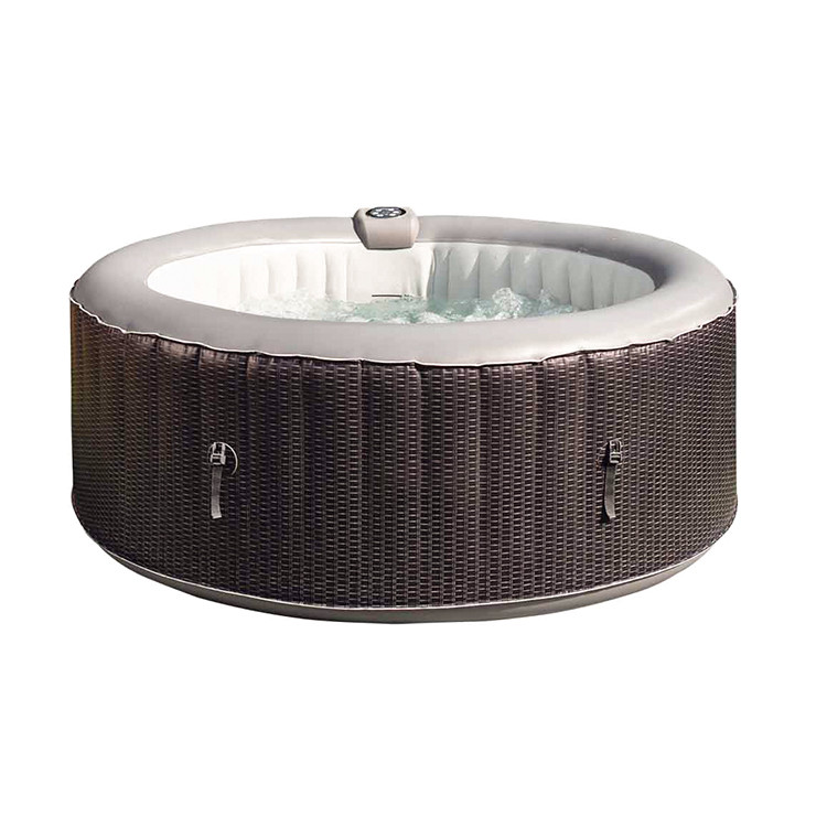  4 Person Outdoor Round Whirlpool Inflatable Hot Tub Protable Massage Bathtubs Manufactures