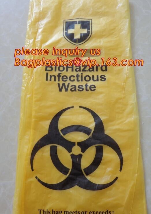  trash bag for infecciosas, hospital use, biohazardous refuse bag, biodegradable compostable medical biohazard bags with Manufactures