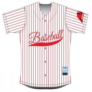  Body L74cm Striped Baseball Teamwear Jersey Fast Dry Moisture Wicking Manufactures