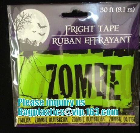  Halloween Caution Tape , Custom Printing Caution Tape Halloween Banner,Halloween Caution Tape zebra tape bagease pack Manufactures