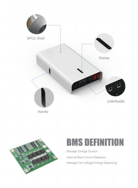 Multifunctional EVE Lithium Ion Battery High Discharge Rate With Bluetooth For House