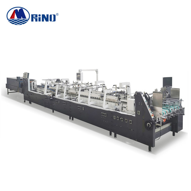  Carton Auto Folder Gluer Machine For Paperboard Pasting Gluing Manufactures