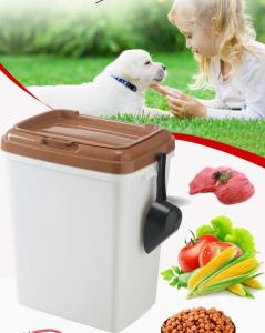 40L 15kgs 17lbs high quality stocked customized pet food storage container bucket dispenser dog food can box for dog cat Manufactures
