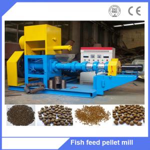 China Floating fish feed pellet extruder machine / pet food machine floating fish feed extruder on sale