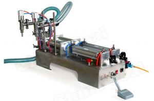  Semi-Automatic Two Nozzle Piston Pneumatic laundry washing Liquid filling machine Manufactures