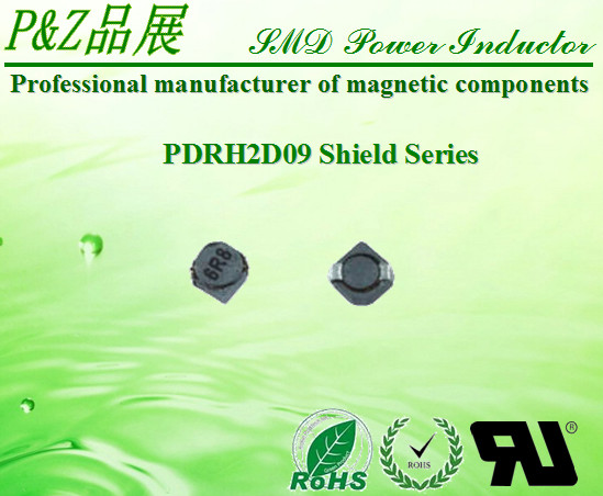  PDRH2D09 Series 2.2μH~33μH SMD Shield Power Inductors Round Size Manufactures