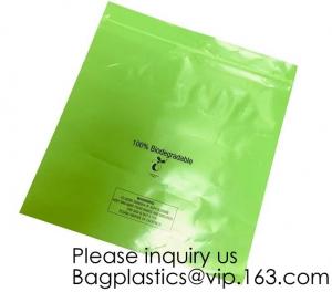  PLA Biodegradable Cornstarch minizip grip Bags, Organic Slider Zipper Bag, Eco Firendly, Compostable Garment Apparel pac Manufactures