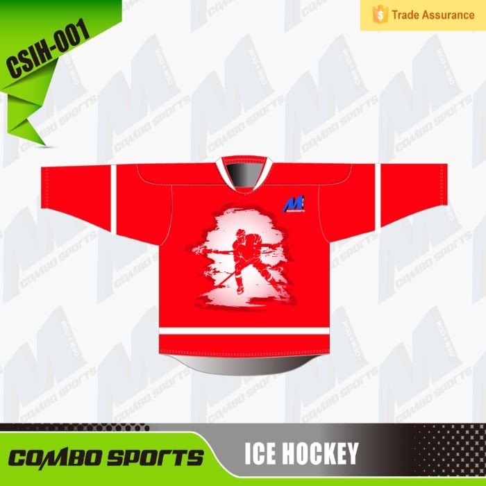  Custom 300gsm 3XL Team Ice Hockey Jersey / Shirts Uniex Use Manufactures