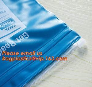  A5 small size 0.2mm thick custom printed plastic office poly file folder bag with zipper lock Manufactures