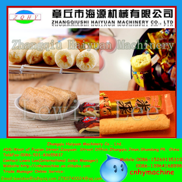 200-250kg/h 2015 NEW Automatic twin screw extruder food snacks machine Manufactures