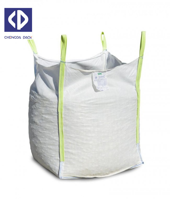  1000kg 2000kg Big FIBC Bulk Bags Discharge / Flat Bottom Moisture Proof Manufactures