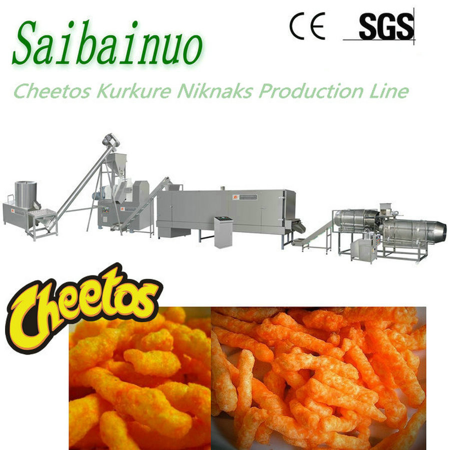  Kurkure Cheetos Nik Naks Corn Curls Snacks Food Extruder Machine Manufactures