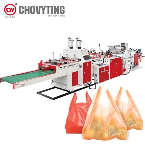  compostable T Shirt Bag Making Machine With Side Gusset Manufactures
