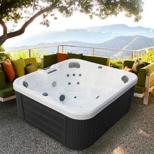  Pearl White 4 Seats Whirlpool Spa Bathtubs Massage Hot Tubs Outdoor Manufactures