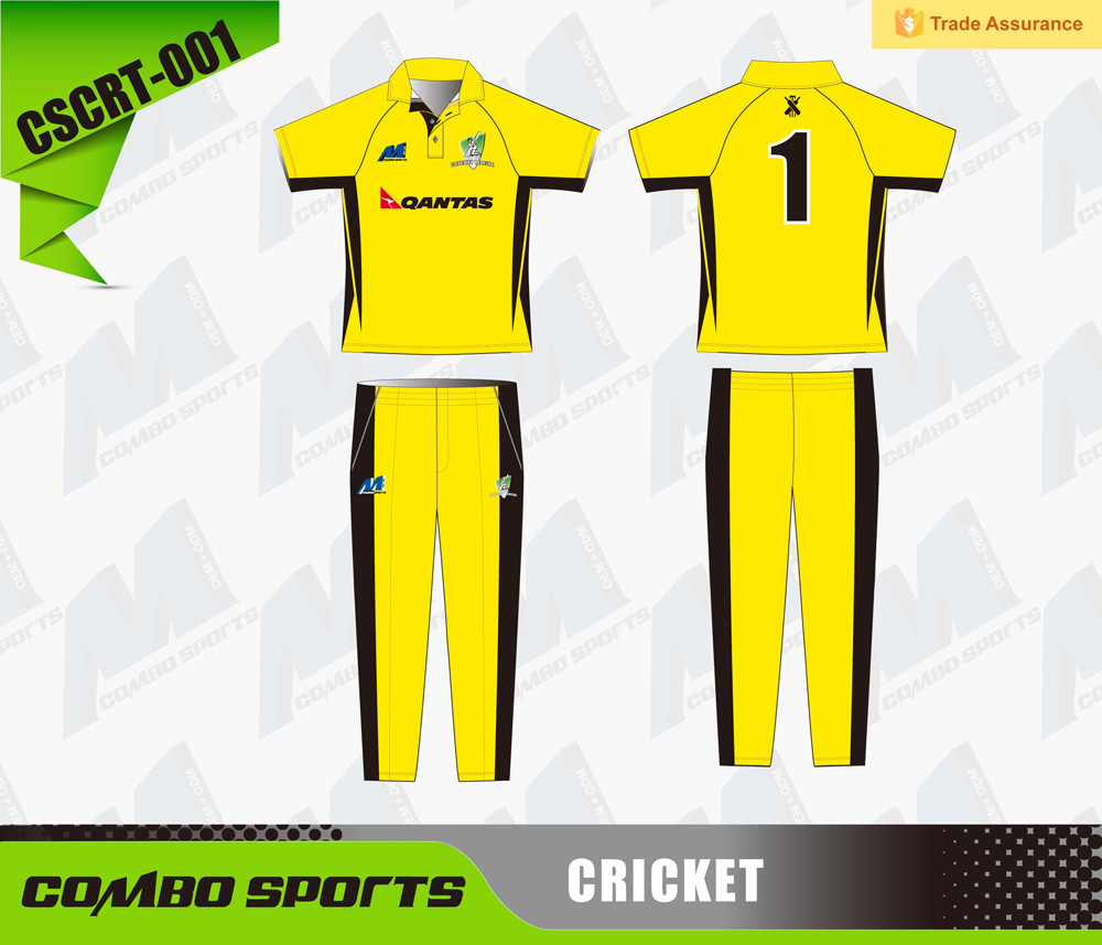  Fast Dry Short Sleeve Cricket Teamwear Shirt Transfer Printing Manufactures