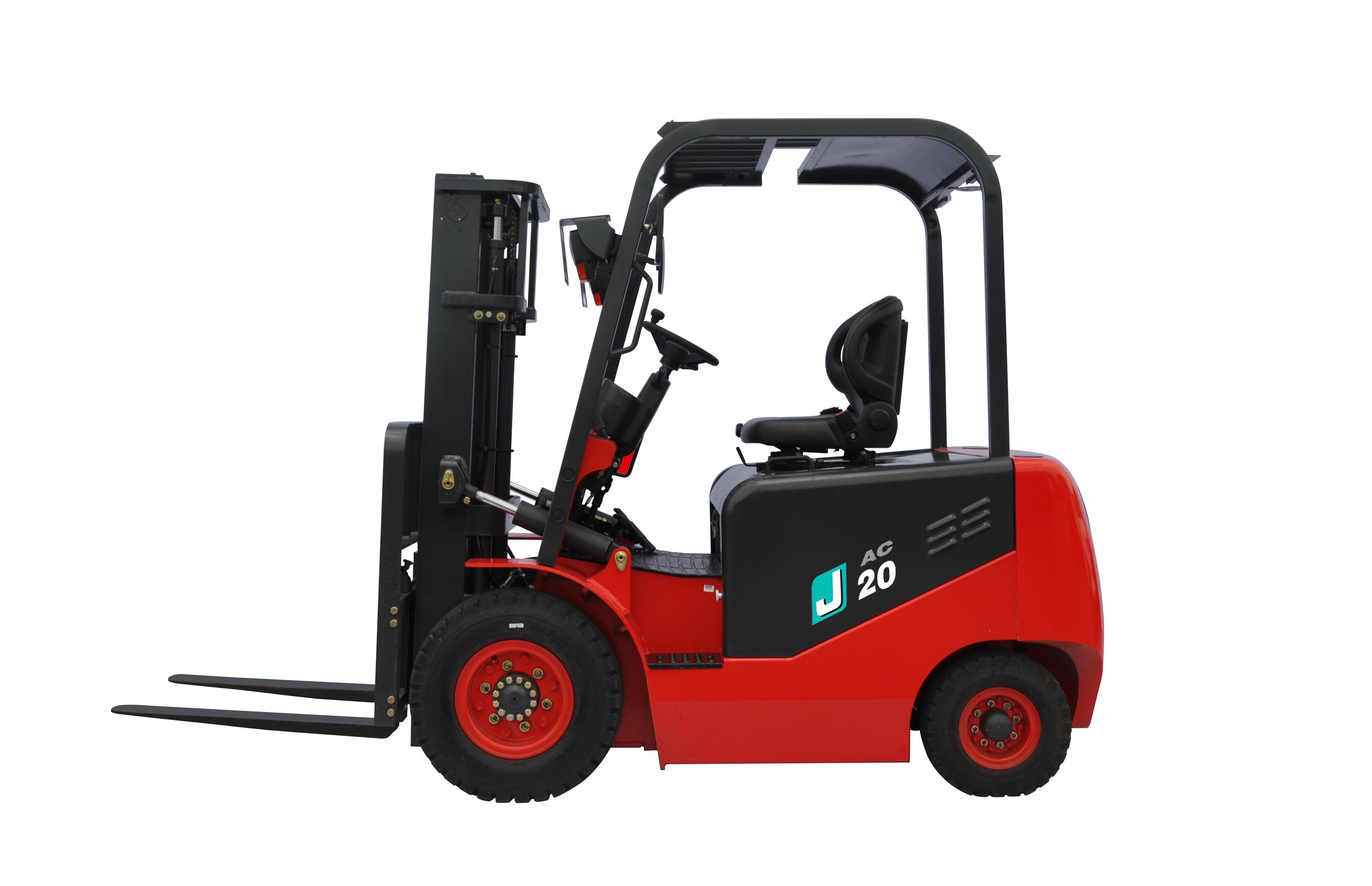  2 Ton Lifting Capacity Electric Battery Forklift Truck With Comfortable Seating Manufactures