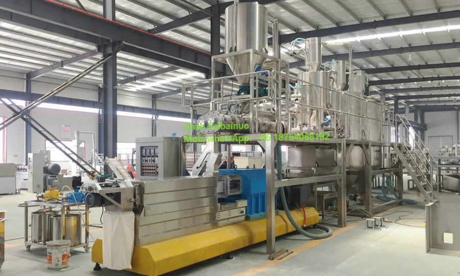  Automatic Floating Fish Feeding Machinery Pet Food Production Line Fish Flakes Snacks Machine Manufactures