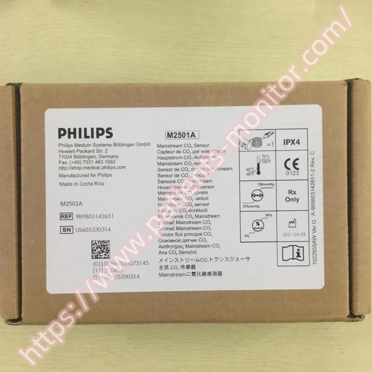  Philips CAPNOSTAT M2501A Patient Monitor CO2 Sensor Medical Equipment For Hospital Manufactures