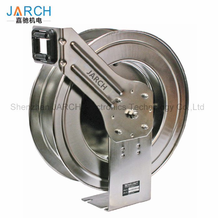 Automatic Retractable Hose Reel Stainless Steel Spring Loaded For clean water Manufactures