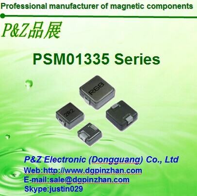  PSM1335 Series 0.22~3.3uH Iron alloy Molding SMD High Current Inductors Chokes Square Size Manufactures