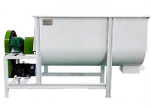  Horizontal Livestock Feed Mixer Machine Single Shaft Ribbon Type For Farm Manufactures