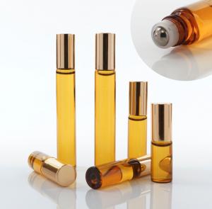  Glass Empty Roller Bottles For Essential Oils , 10ml 30ml Roll On Deodorant Bottles Manufactures