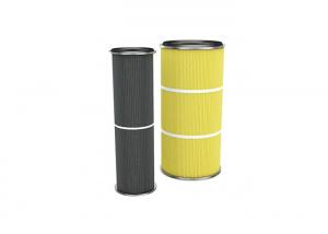 5μm Used Porosity Cylinder Cartridge Filter For  Dust Collector Vaccum