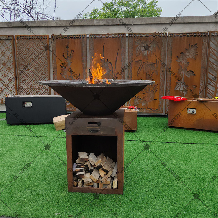 Buy cheap Corten Grill Bbq Charcoal Grill Table Korean Bbq Steel BBQ Grill from wholesalers