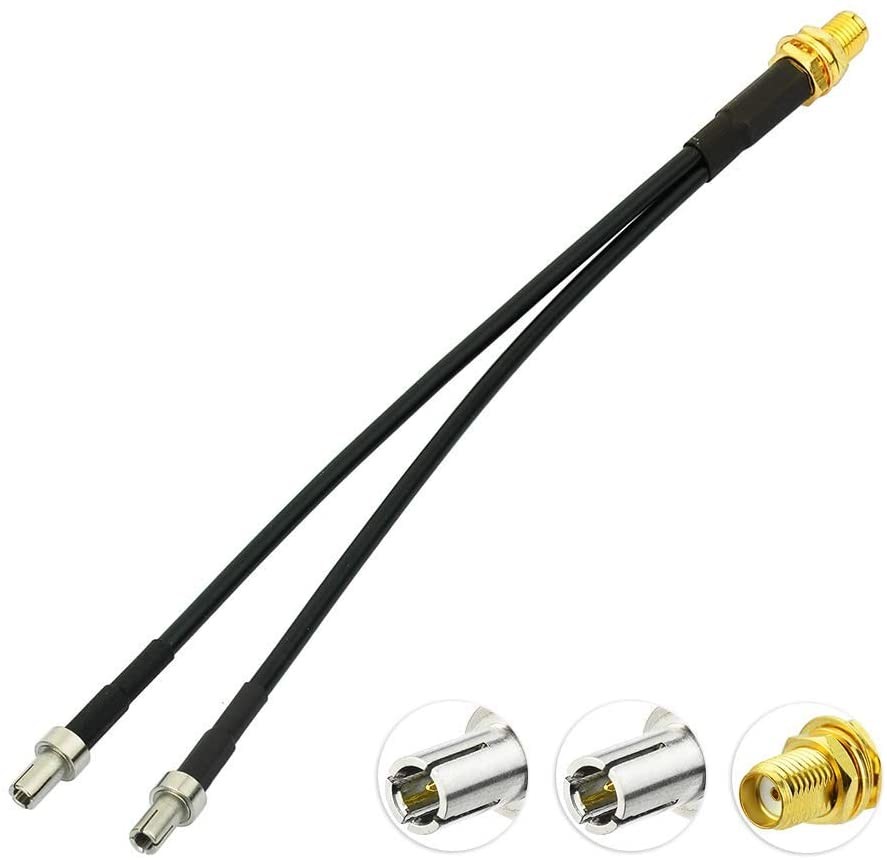  coaxial RG174 SMA Female To Dual TS9 Splitter Adapter Pigtail Cable 6" Manufactures