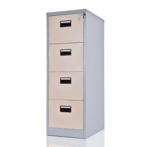 Locking Steel KD 4 Card Box Vertical Drawer Cabinet