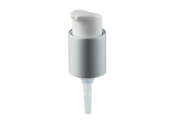  Aluminum Silver Closure Cream Pump Dispenser 24/410 With Plastic Pp Material Manufactures