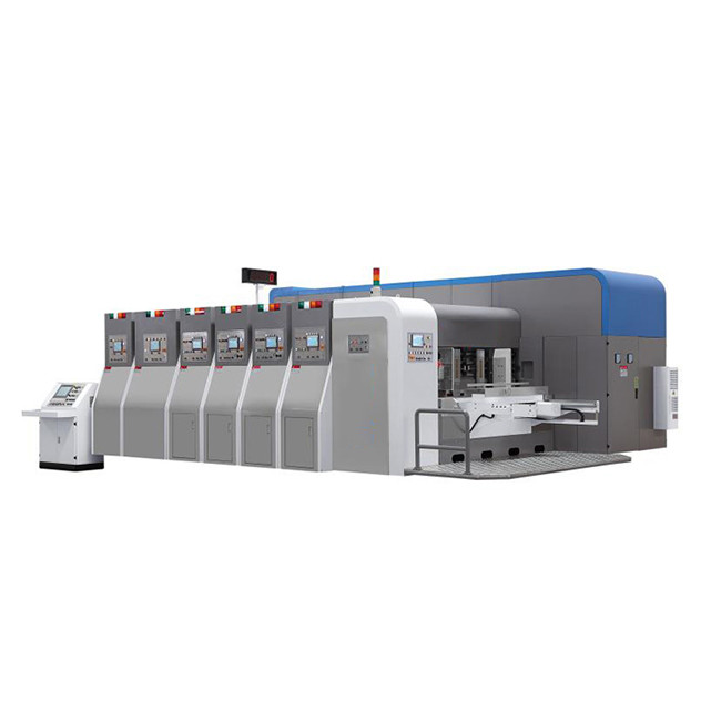  Three color 1200mm Flexographic Box Printing Machine For Carton Box Manufactures