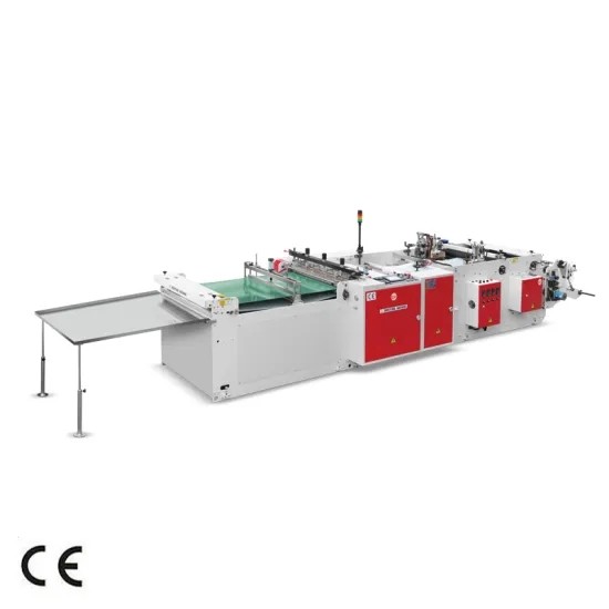  Resin Packing Bottom Sealing Bag Making Machine 80pcs/min With Flying Knife Cold Cutting Device Manufactures