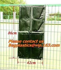  Waterproof, Garden, Patio Plant, Flower, Grow Bags, 8 Pockets, Pouch, Hanging Planter Manufactures