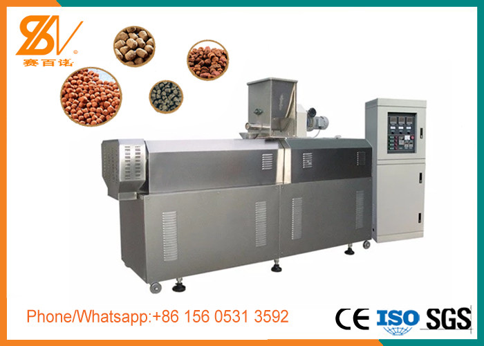 China 1 Screw Fish Food Extruder Machine , Fish Food Production Line SGS Certification on sale