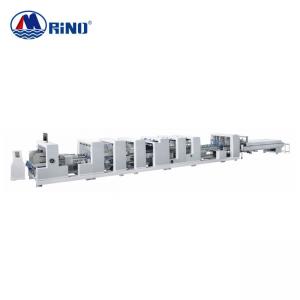  9T 400m/Min High Speed Folding And Gluing Machine 4 6 Corner For Carton Manufactures